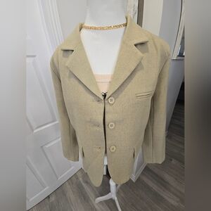 Ladies cotton-linen blazer jacket
